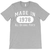 40th birthday gifts made 1978 all original parts T-Shirt