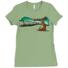 save the trees Ladies Fitted T-Shirt
