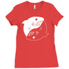 yin yang shark Ladies Fitted T-Shirt
