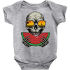 watermelon skull Baby Onesie