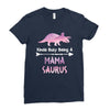 cool mama saurus. Ladies Fitted T-Shirt