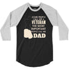 veteran dad 2 3/4 Sleeve Shirt