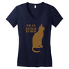 im an animal in bed Women's V-Neck T-Shirt