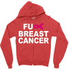 fuck breast cancer Zipper Hoodie