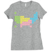 periodic table of america Ladies Fitted T-Shirt