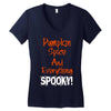 pumpkin spice and everything spooky Women's V-Neck T-Shirt