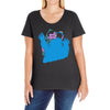b is for blood sugar Ladies Curvy T-Shirt