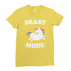 beast mode Ladies Fitted T-Shirt