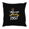 kings are born in 1957 Throw Pillow