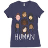 Women's March We are Human Ladies Fitted T-Shirt