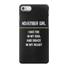 November Girl iPhone 7 Case