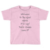 welcome to real world Toddler T-shirt