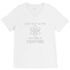 never trust an atom V-Neck Tee