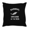 narwhals Throw Pillow