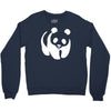 panda bear sticker vinyl decal   cute animal art car window bumper Crewneck Sweatshirt