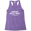 Suck my balls mate Racerback Tank