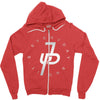 jake paul silver Zipper Hoodie