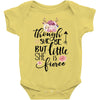 Tough She Be But Little She Is Fierce Baby Bodysuit