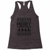 ugly merry christmas Racerback Tank