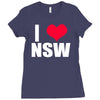i heart nsw Ladies Fitted T-Shirt