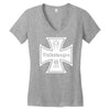vw volkswagen iron cross Women's V-Neck T-Shirt