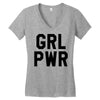 girl power Women's V-Neck T-Shirt