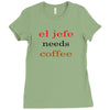 el jefe needs coffee Ladies Fitted T-Shirt
