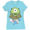 one eyes monster Ladies Fitted T-Shirt