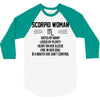 Scorpio Woman 3/4 Sleeve Shirt