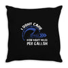I Don't Care How Many Miles Per Gallon Throw Pillow