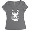 buck you Women's Triblend Scoop T-shirt