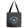 never trust an atom they make up everything Tote Bags