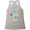 I Love my Dad Racerback Tank