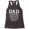 I Love You Dad Racerback Tank