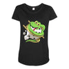 funny snake Maternity Scoop Neck T-shirt