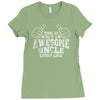 what an awesome uncle looks like Ladies Fitted T-Shirt