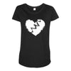 broken heart xxx Maternity Scoop Neck T-shirt