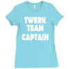 twerk team captain   funny Ladies Fitted T-Shirt