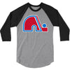 quebec nordiques 3/4 Sleeve Shirt