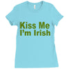 kiss me i'm irish Ladies Fitted T-Shirt