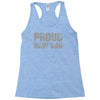 proud new dad Racerback Tank