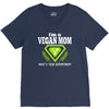 vegan mom's are superheroes! V-Neck Tee