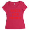 vote for pedro Women's Triblend Scoop T-shirt