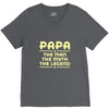 papa the man the myth the legend V-Neck Tee