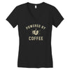 powered by coffee Women's V-Neck T-Shirt