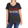Vote Vote Vote America Ladies Curvy T-Shirt