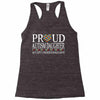 proud autism daughter Racerback Tank