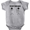i've got your back t shirt tee funny novelty tee pun stick figure joke Baby Onesie