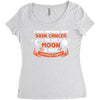 I Love Someone with Skin Cancer to The Moon and Back to Infinity Women's Triblend Scoop T-shirt