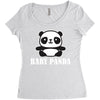 Baby Panda Women's Triblend Scoop T-shirt